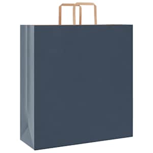 Papírové tašky 250 ks s uchy Modrá 45x17x48 cm - obrázek 3