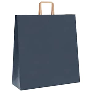 Papírové tašky 250 ks s uchy Modrá 45x17x48 cm - obrázek 4