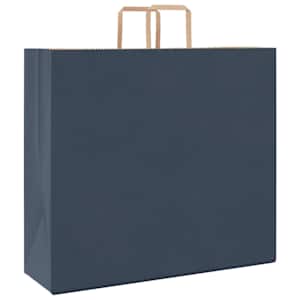 Papírové tašky 250 ks s uchy Modrá 54x15x49 cm - obrázek 7