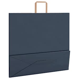 Papírové tašky 250 ks s uchy Modrá 54x15x49 cm - obrázek 9