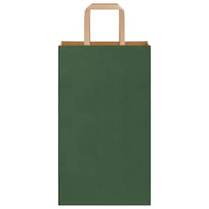 Papírové tašky 250 ks s uchy zelené 21x11x36 cm - obrázek 5
