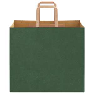 Papírové tašky 250 ks s uchy zelené 32x22x28 cm - obrázek 5