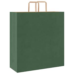 Papírové tašky 250 ks s uchy Zelená 45x17x48 cm - obrázek 7
