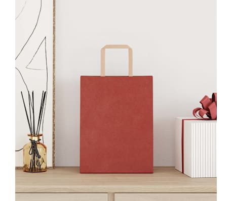 vidaXL 250 db piros pap&iacute;rzacsk&oacute;k foganty&uacute;kkal 21x11x28 cm