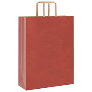 Papírové sáčky 250 ks s uchy červené 32x12x42 cm - obrázek 3