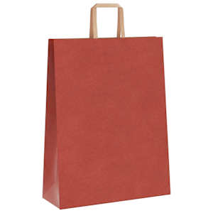 Papírové sáčky 250 ks s uchy červené 32x12x42 cm - obrázek 5