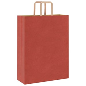 Papírové sáčky 250 ks s uchy červené 32x12x42 cm - obrázek 7