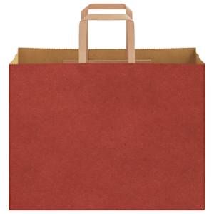 Papírové sáčky 250 ks s uchy červené 32x17x25 cm - obrázek 4