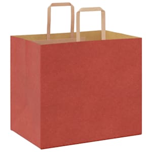 Papírové sáčky 250 ks s uchy červené 32x22x28 cm - obrázek 7