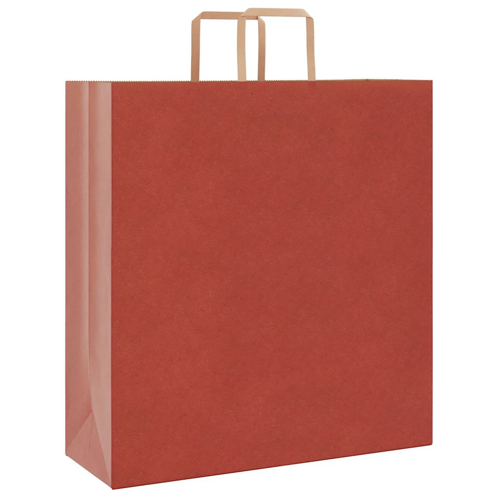 Thumbnail - vidaXL Papiertragetaschen 250 Stk. mit Henkeln Rot 45x17x48 cm