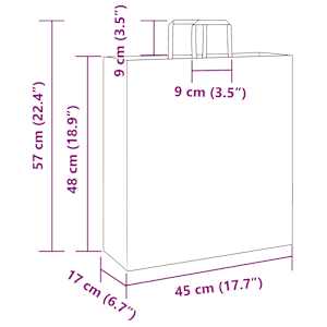Papírové tašky 250 ks s uchy červené 45x17x48 cm - obrázek 11