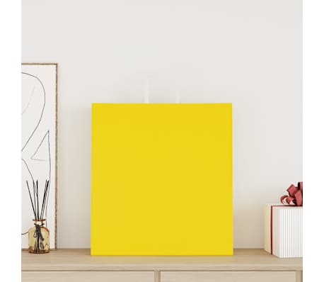 vidaXL Papiertragetaschen 50 Stk. mit Henkeln Gelb 45x17x48 cm