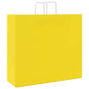 Papírové tašky 50 ks s uchy Žlutá 54x15x49 cm - obrázek 7