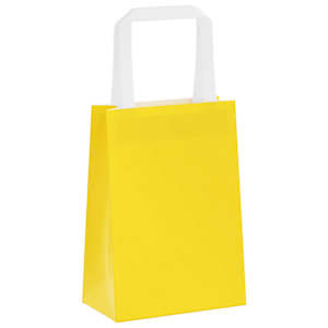 Papírové sáčky 250 ks s uchy žluté 15x8x21 cm - obrázek 5