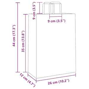 Papírové sáčky 250 ks s uchy žluté 26x12x35 cm - obrázek 11