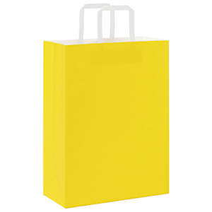 Papírové sáčky 250 ks s uchy žluté 26x12x35 cm - obrázek 7
