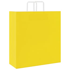 Papírové tašky 250 ks s uchy Žlutá 45x17x48 cm - obrázek 7