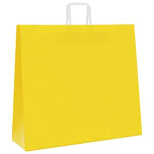 Papírové tašky 250 ks s uchy Žlutá 54x15x49 cm - obrázek 5