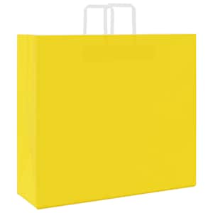 Papírové tašky 250 ks s uchy Žlutá 54x15x49 cm - obrázek 7