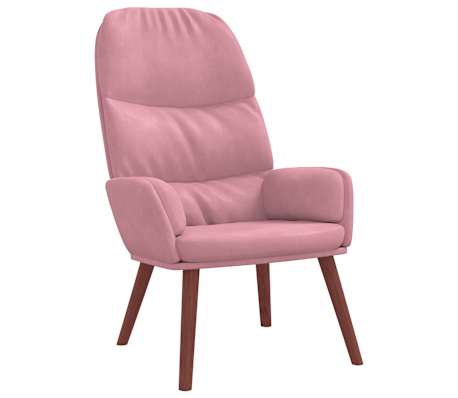 vidaXL r&oacute;zsasz&iacute;n b&aacute;rsony pihenőfotel l&aacute;btart&oacute;val