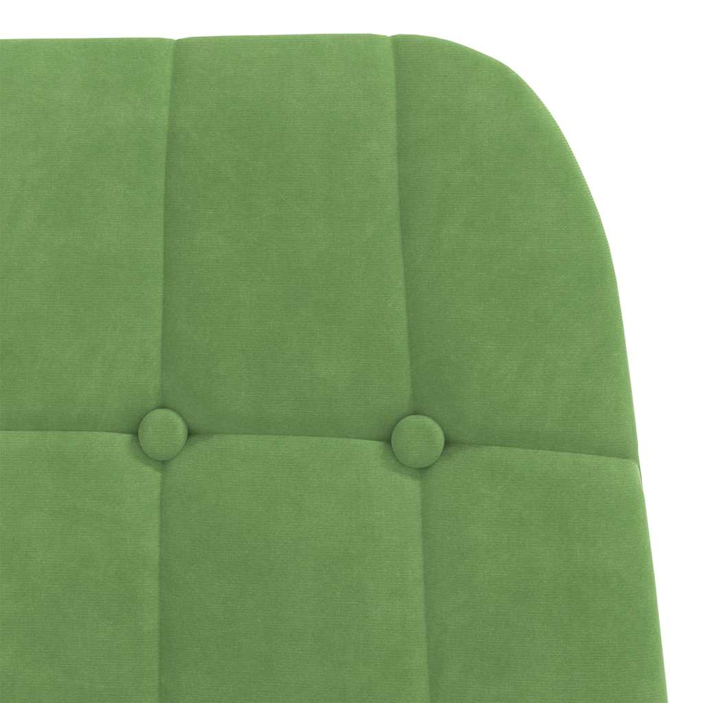vidaXL Relaxsessel mit Hocker Hellgrün Samt – Bild 8