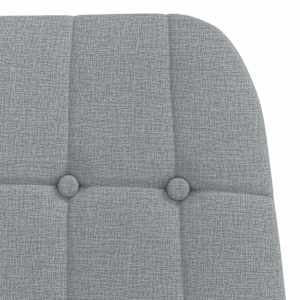 Relaxační křeslo s podnožkou světle šedé textil - obrázek 8