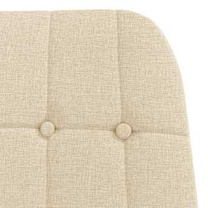 Relaxační křeslo s podnožkou krémové textil - obrázek 8