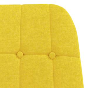Relaxační křeslo s podnožkou světle žluté textil - obrázek 8