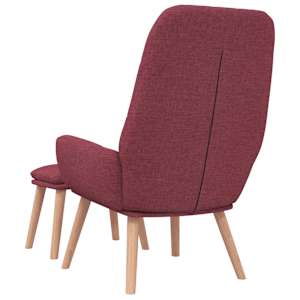Relaxační křeslo s podnožkou vínové textil - obrázek 7