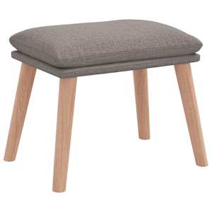 Relaxační křeslo s podnožkou taupe textil - obrázek 4