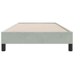 Postel Box Spring bez matrace Light Grey 80x210 cm Velvet - obrázek 5