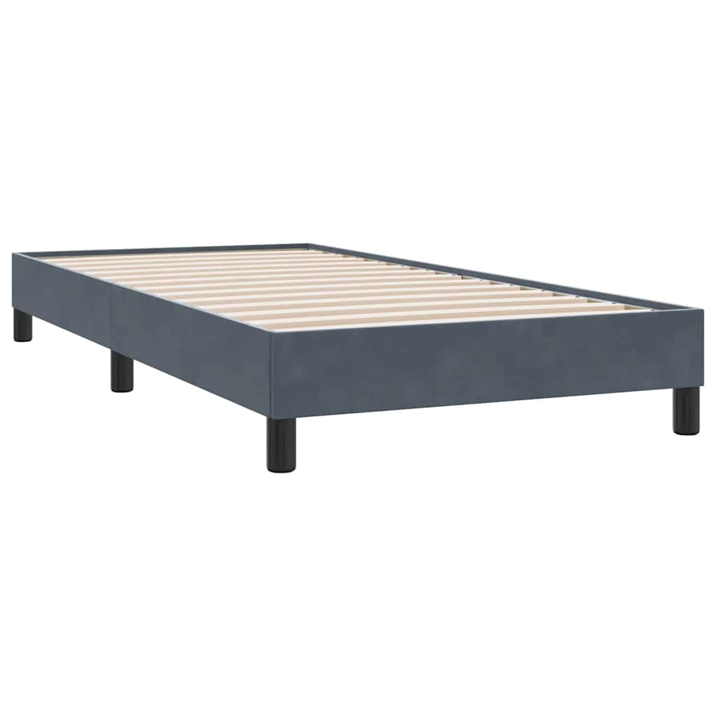 Thumbnail - vidaXL Boxspringbett ohne Matratze Dunkelgrau 80x210 cm Samt
