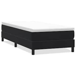Postel Box Spring bez matrace černá 80x210 cm samet - obrázek 2