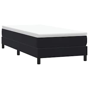 Postel Box Spring bez matrace černá 80x210 cm samet - obrázek 1