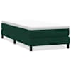 vidaXL Box Vedruvoodi ilma Madratsita Tumeroheline 80x210 cm samet