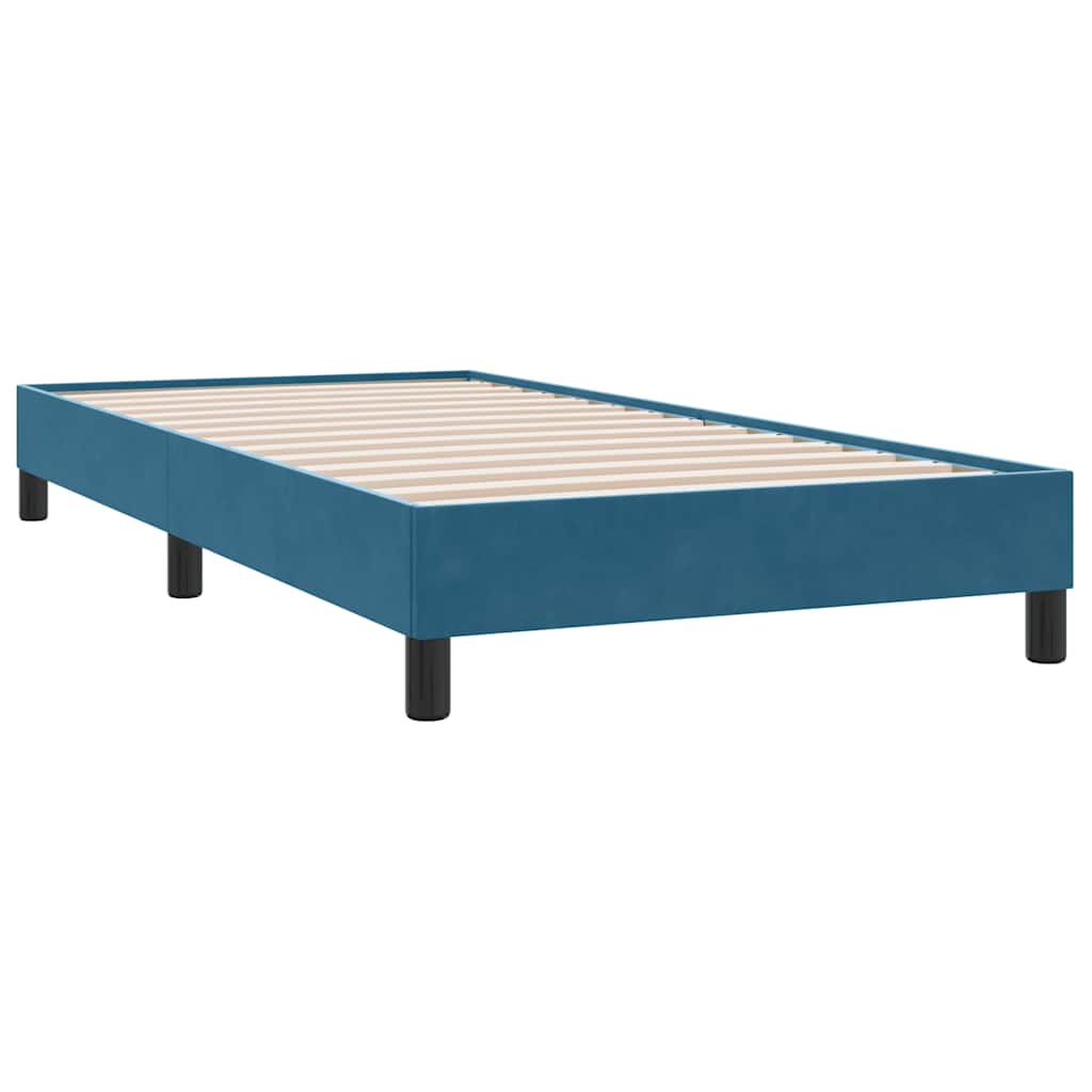Thumbnail - vidaXL Boxspringbett ohne Matratze Dunkelblau 80x210 cm Samt