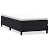 vidaXL Box Vedruvoodi ilma Madratsita Must 90x210 cm samet