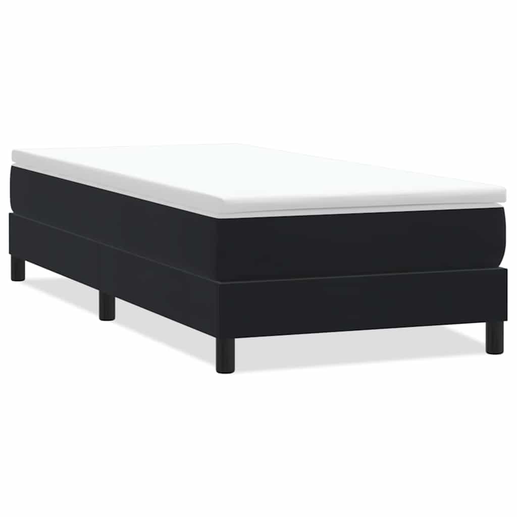 vidaXL Postel Box Spring bez matrace černá 90x210 cm samet