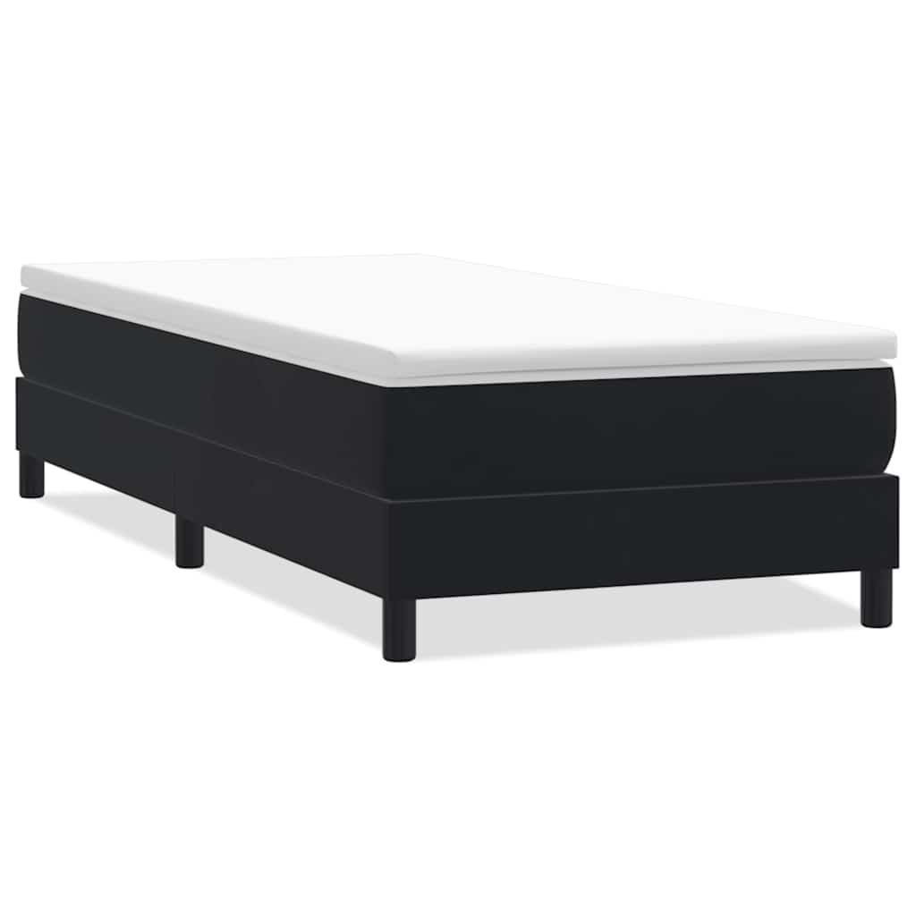 vidaXL Postel Box Spring bez matrace černá 100x210 cm samet