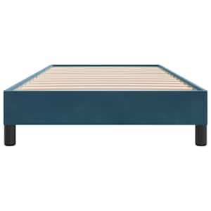 Postel Box Spring bez matrace tmavě modrá 100x210 cm samet - obrázek 5