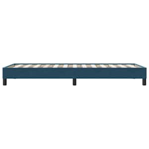 Postel Box Spring bez matrace tmavě modrá 100x210 cm samet - obrázek 6