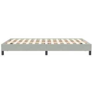 Postel Box Spring bez matrace světle šedá 120x210 cm samet - obrázek 6