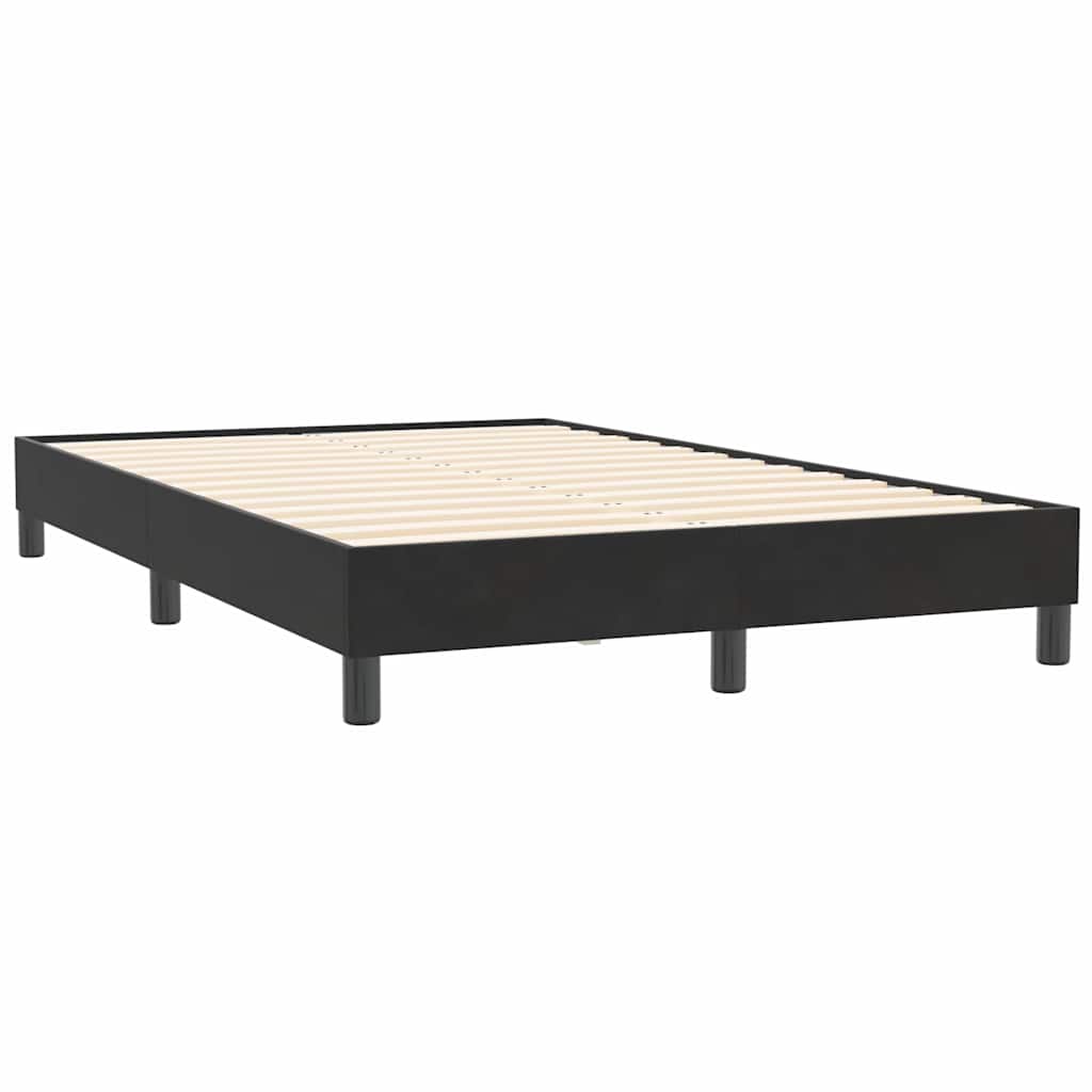 vidaXL Boxspring zonder matras fluweel zwart 120x210 cm afbeelding