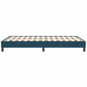 Postel Box Spring bez matrace tmavě modrá 120x210 cm samet - obrázek 6