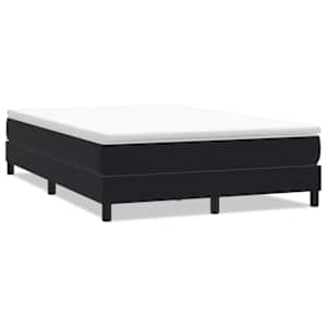Postel Box Spring bez matrace černá 140x210 cm samet - obrázek 2