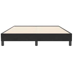 Postel Box Spring bez matrace černá 140x210 cm samet - obrázek 5