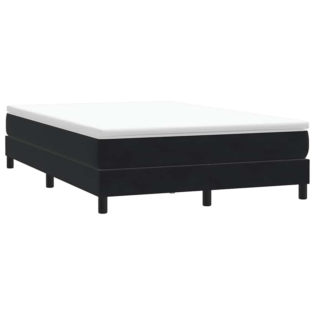 vidaXL Boxspringbett ohne Matratze Schwarz 140x210 cm Samt