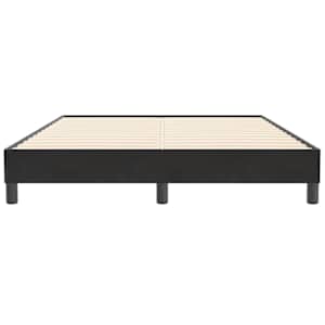 Postel Box Spring bez matrace černá 160x210 cm samet - obrázek 5