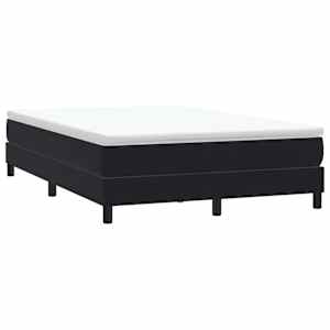 Postel Box Spring bez matrace černá 160x210 cm samet - obrázek 1