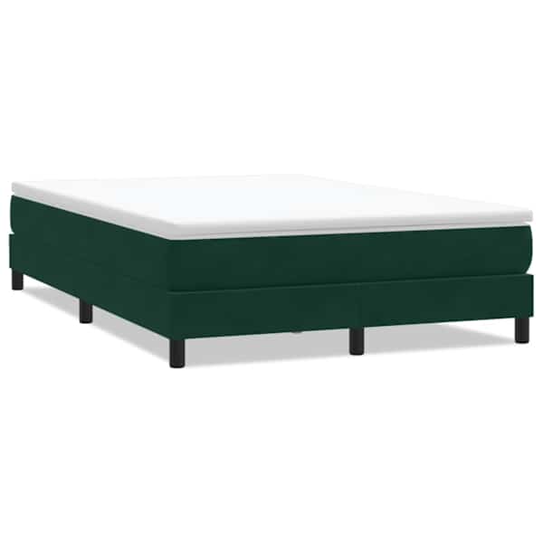 vidaXL Box Vedruvoodi ilma Madratsita Tumeroheline 160x210 cm samet